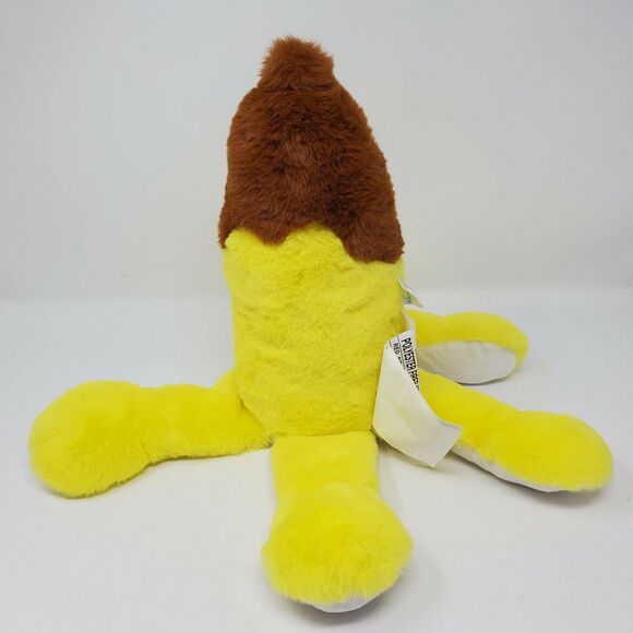 Two Scoops Plush Stuffed Animal 11" Banana Split Furry Yellow Sprinkles Face - Picture 4 of 7